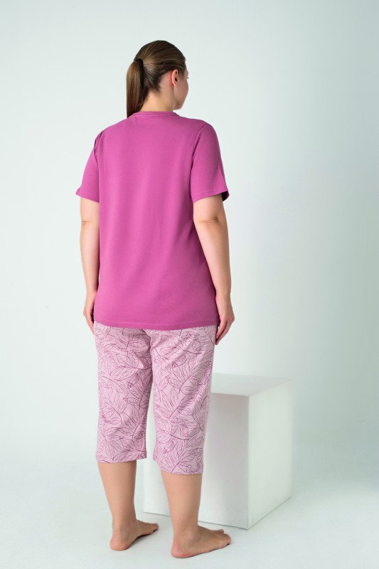 Kadın Battal Penye Süprem Kısakol Kapri Takım C840-920