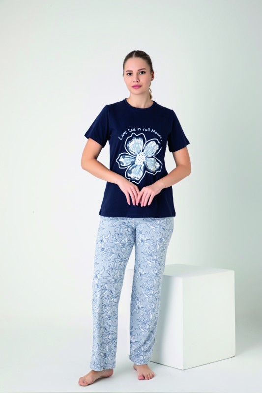 Kadın Penye Süprem Kısakol Pijama Takım C840-933