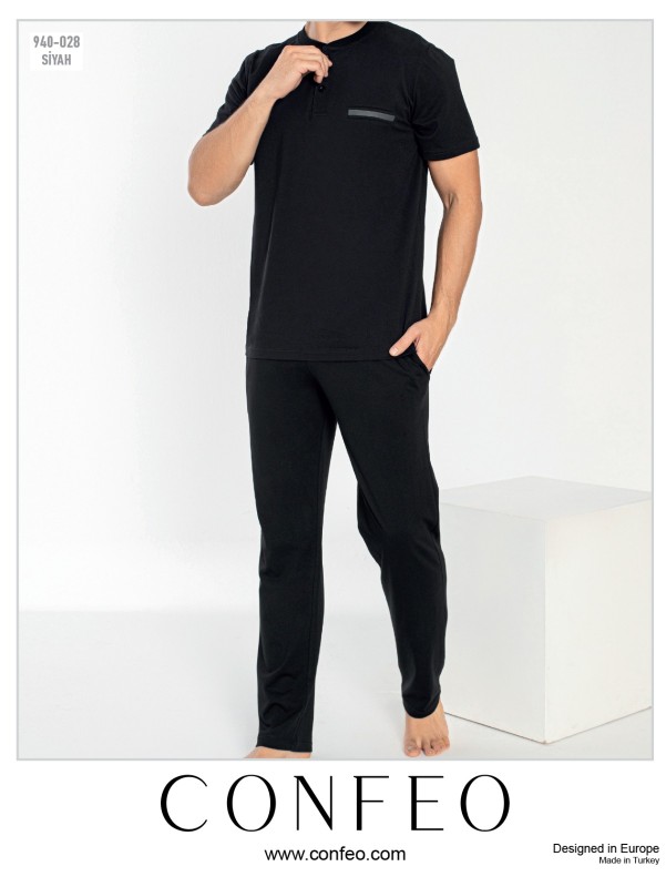 Erkek Modal Patlı Kısakol Pijama C940-028