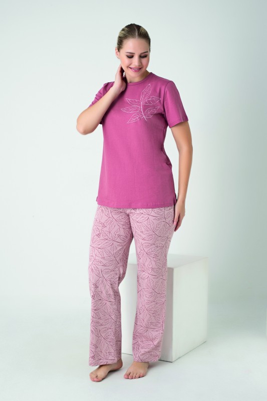 Kadın Penye Süprem Kısakol PijamaTakım C840-918