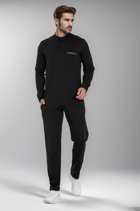 Erkek Modal Patlı  Uzunkol Pijama C940-027