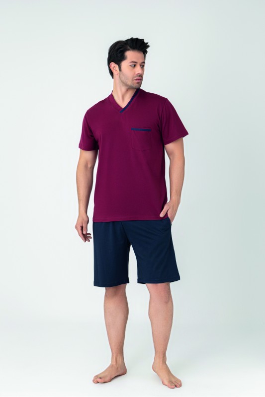 Erkek Modal V Yaka Kısakol Short C940-106