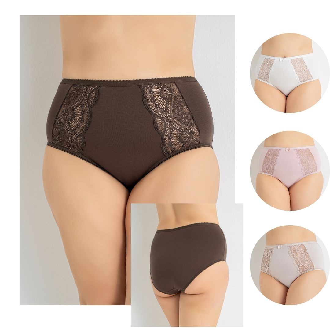 Kadın  Battal Dantelli Bato 4lü Paket C804-010