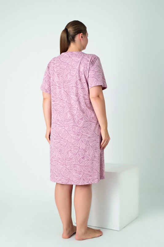 Kadın Battal Penye Süprem Kısakol Gecelik C840-919