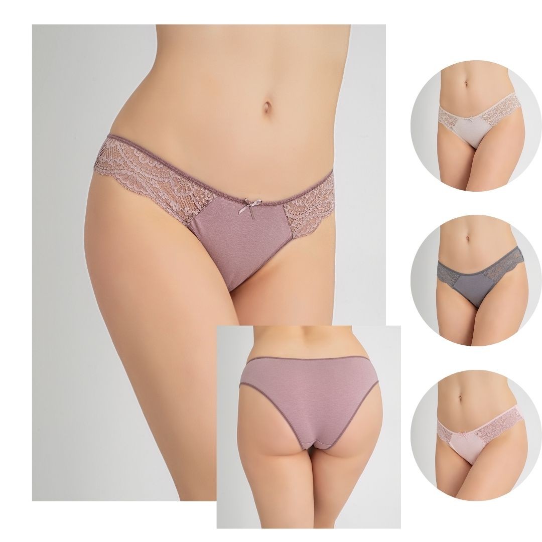 Kadın Dantelli Külot 4'lü Paket C804-003