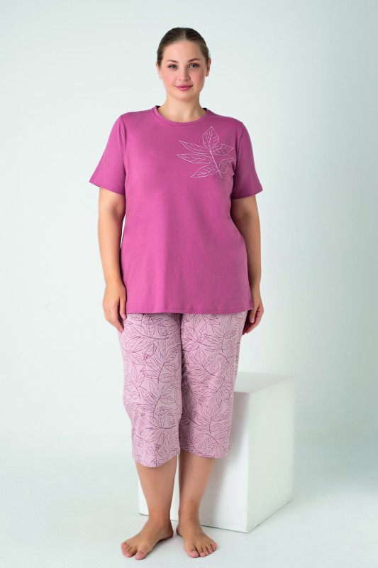 Kadın Battal Penye Süprem Kısakol Kapri Takım C840-920