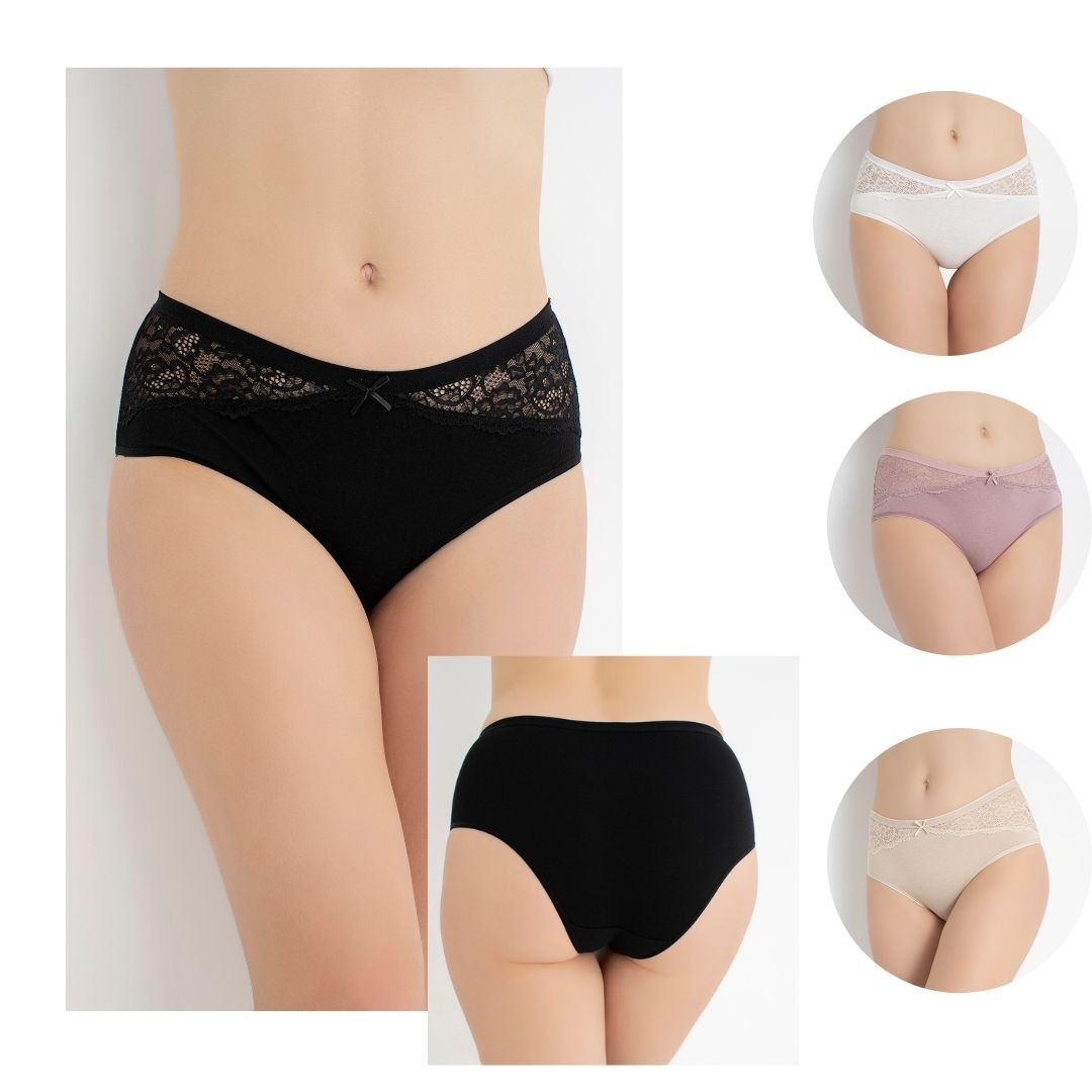 Kadın Dantelli 4'lü Paket C804-517