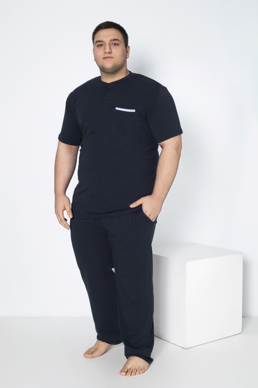 Erkek Battal Modal Patlı  Kısakol Pijama Takım C940-138